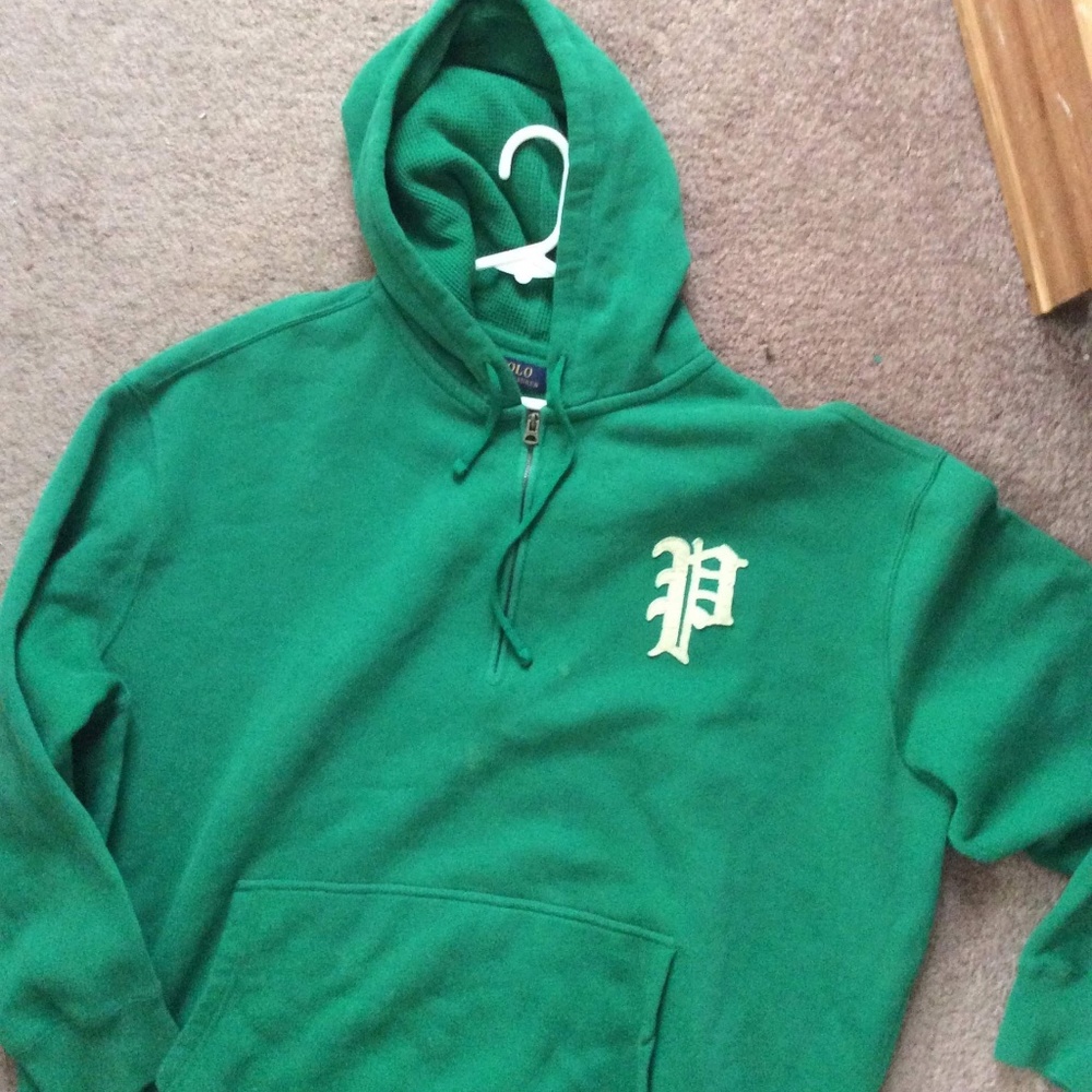 Vintage polo sweat hood